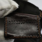 FENDI Zucca Canvas Hand Bag Black Brown59091