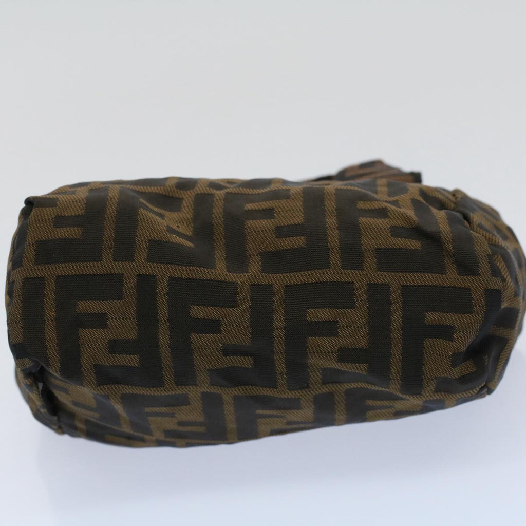 FENDI Zucca Canvas Hand Bag Black Brown59091