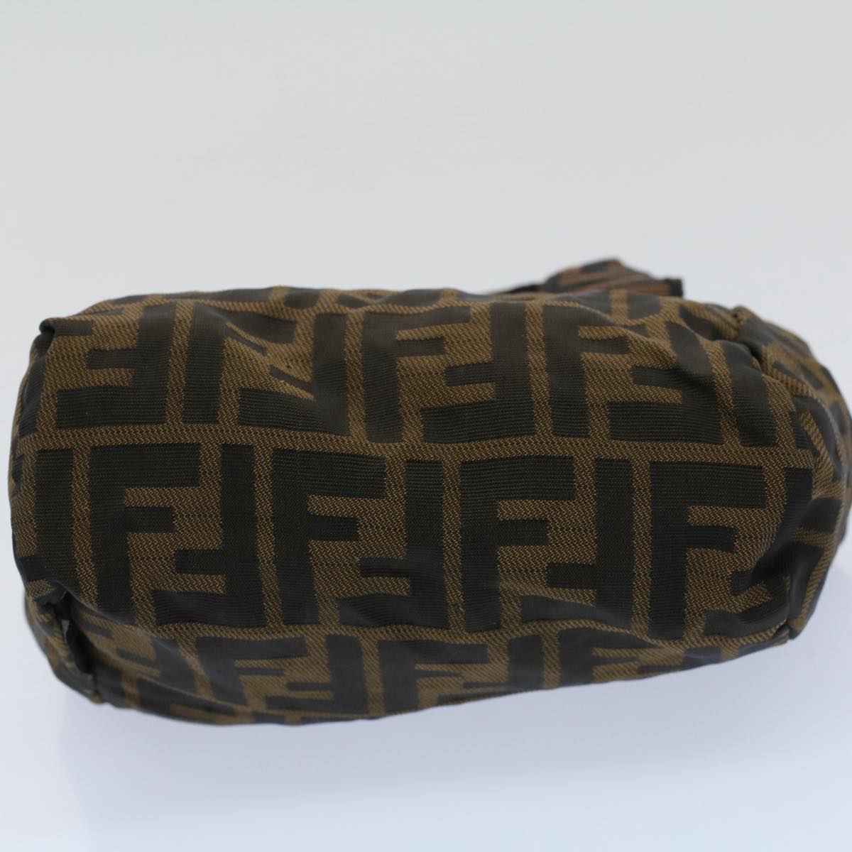 FENDI Zucca Canvas Hand Bag Black Brown59091