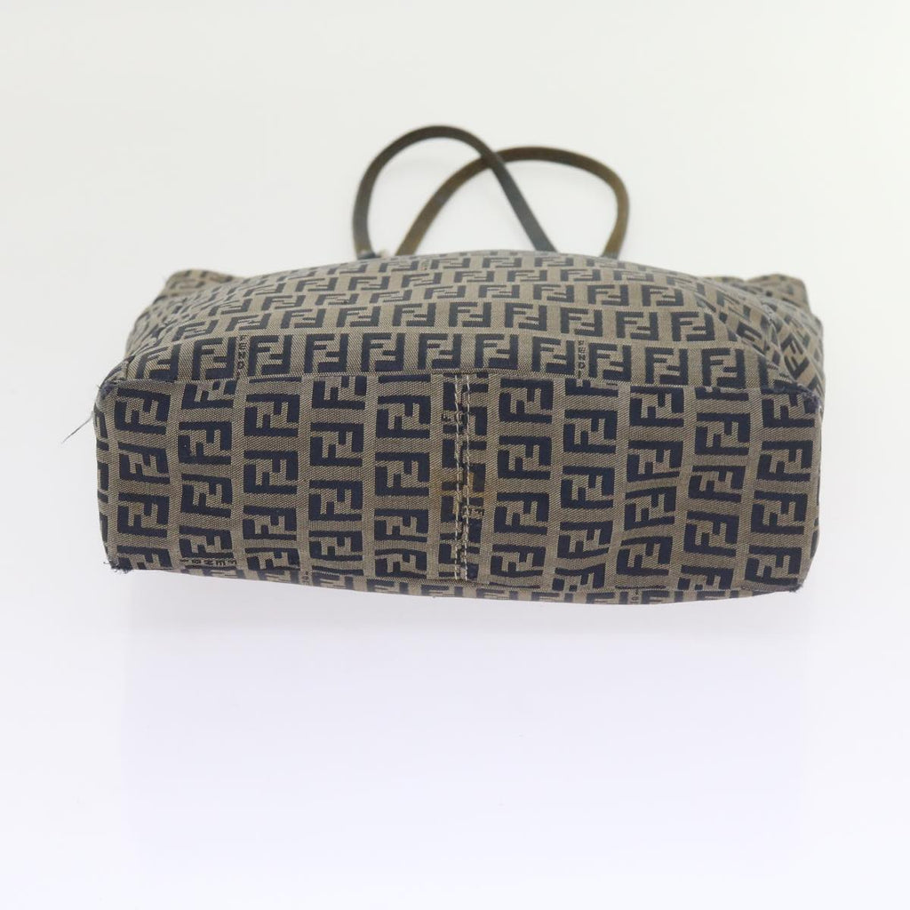 FENDI Zucchino Canvas Tote Bag Navy59092