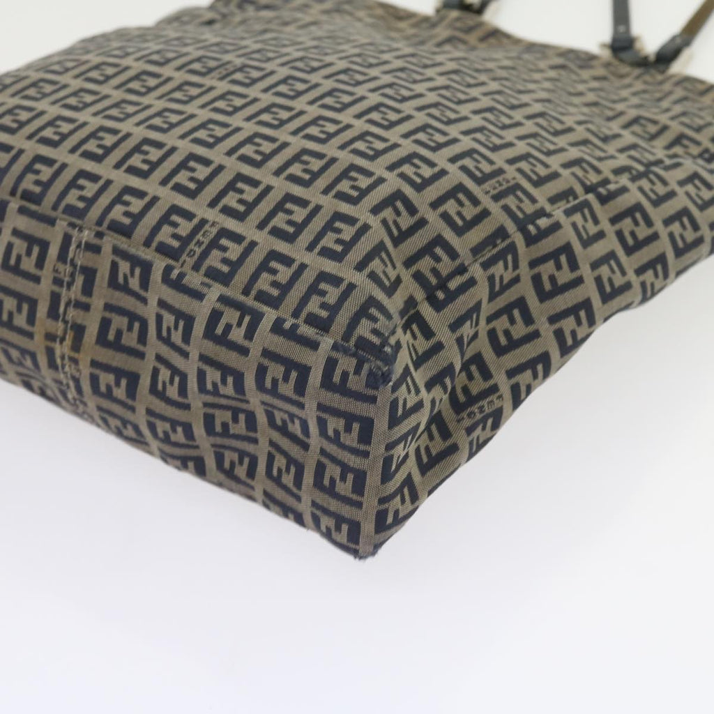 FENDI Zucchino Canvas Tote Bag Navy59092