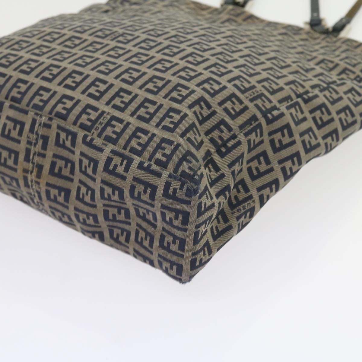 FENDI Zucchino Canvas Tote Bag Navy59092