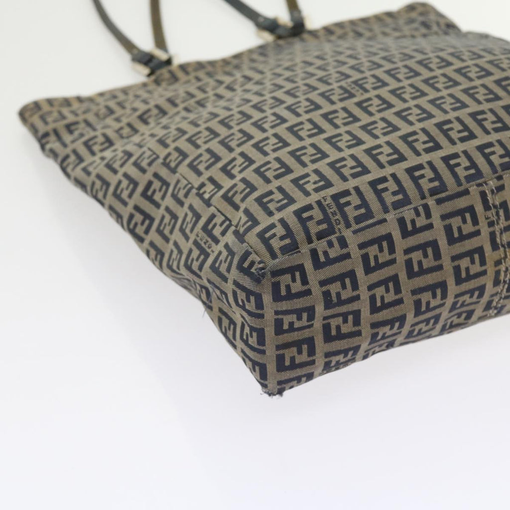 FENDI Zucchino Canvas Tote Bag Navy59092