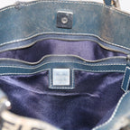 FENDI Zucchino Canvas Tote Bag Navy59092