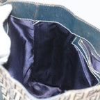 FENDI Zucchino Canvas Tote Bag Navy59092
