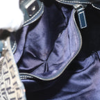FENDI Zucchino Canvas Tote Bag Navy59092