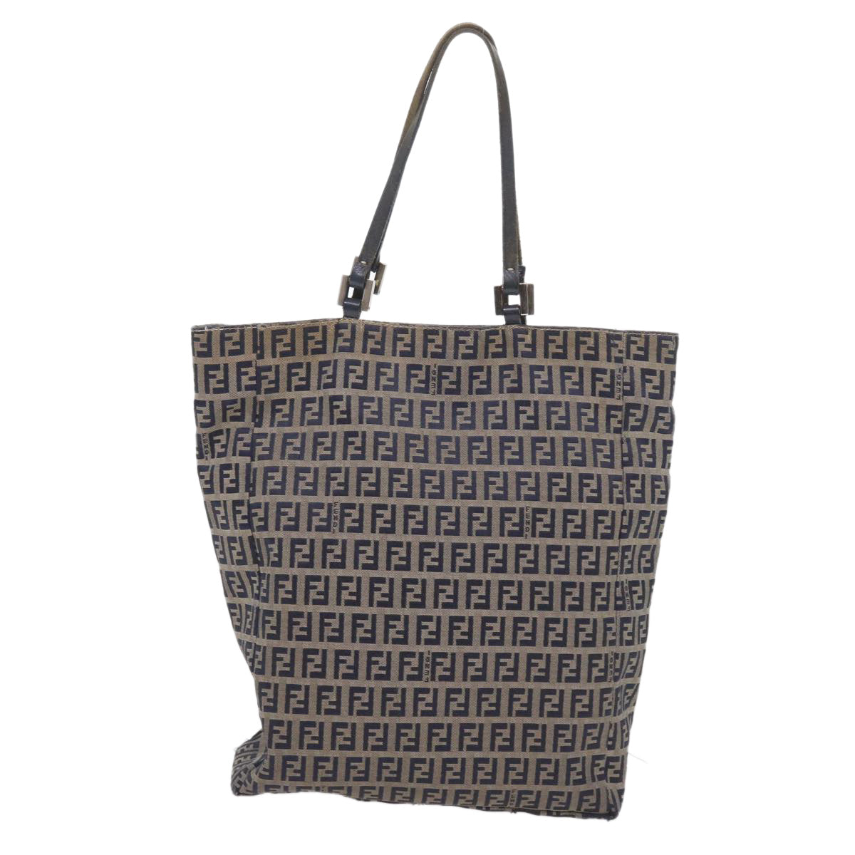 FENDI Zucchino Canvas Tote Bag Navy59092