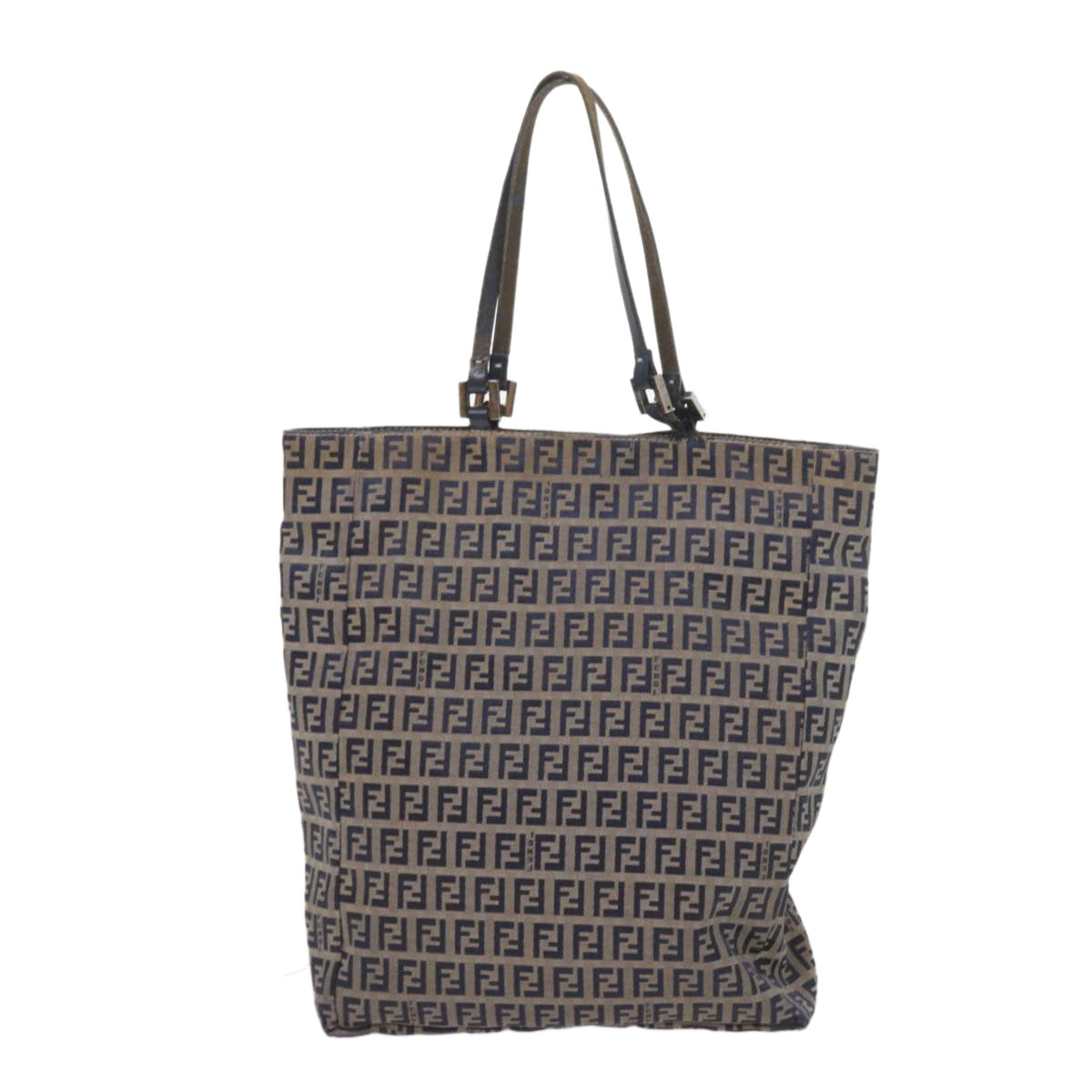 FENDI Zucchino Canvas Tote Bag Navy59092