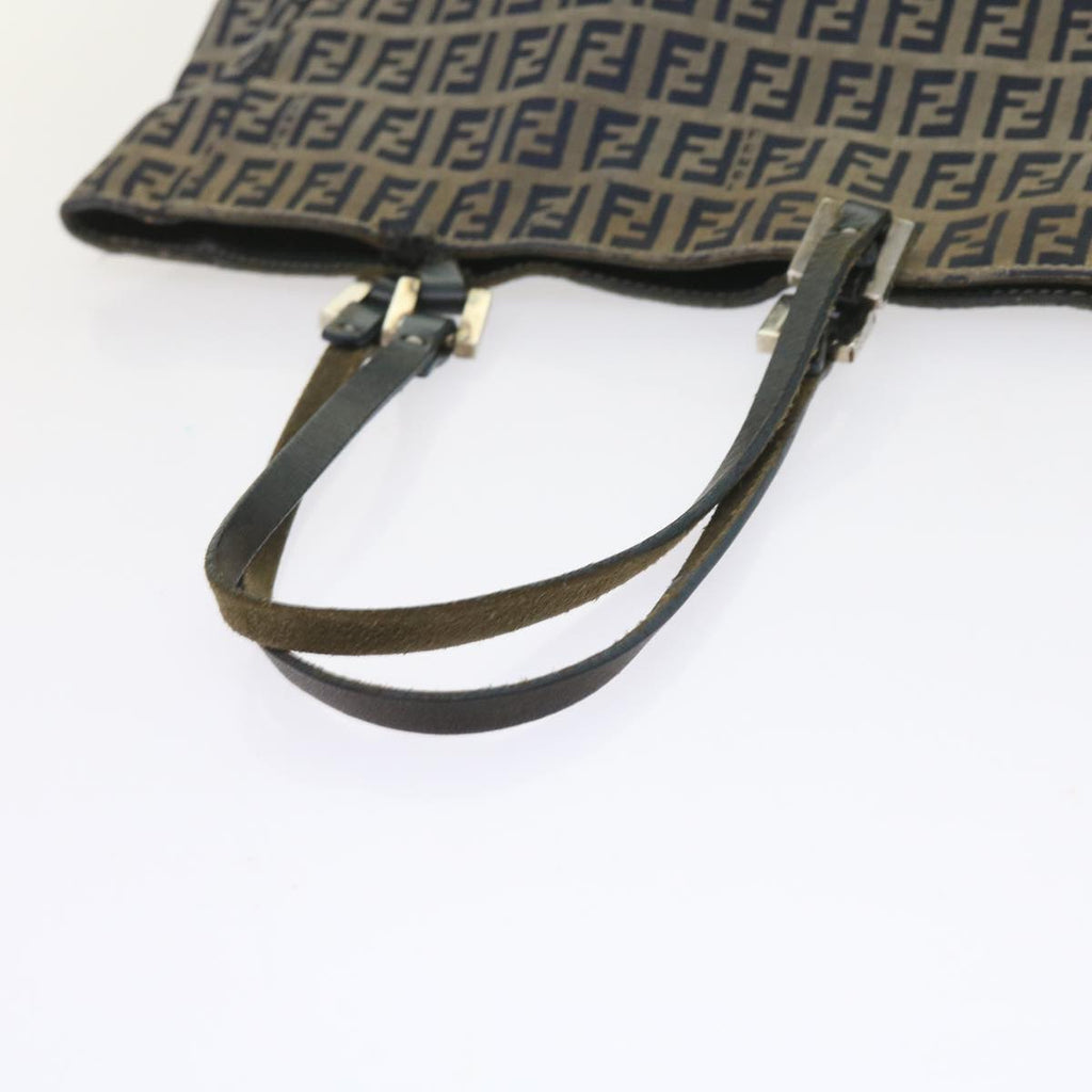 FENDI Zucchino Canvas Tote Bag Navy59092