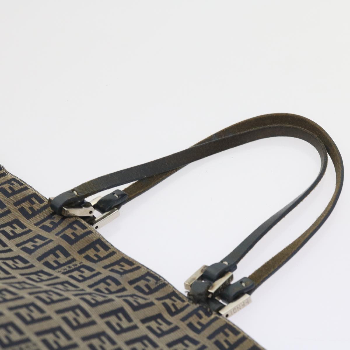 FENDI Zucchino Canvas Tote Bag Navy59092
