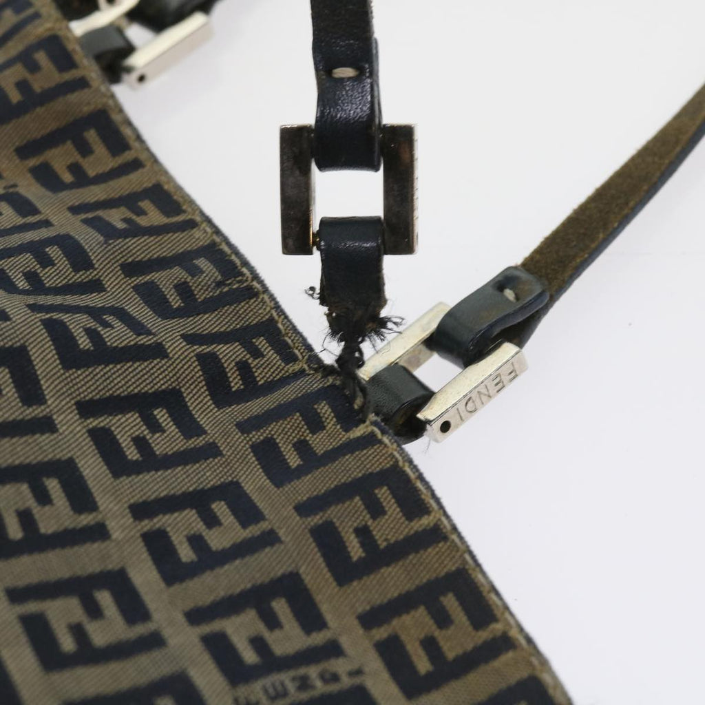 FENDI Zucchino Canvas Tote Bag Navy59092
