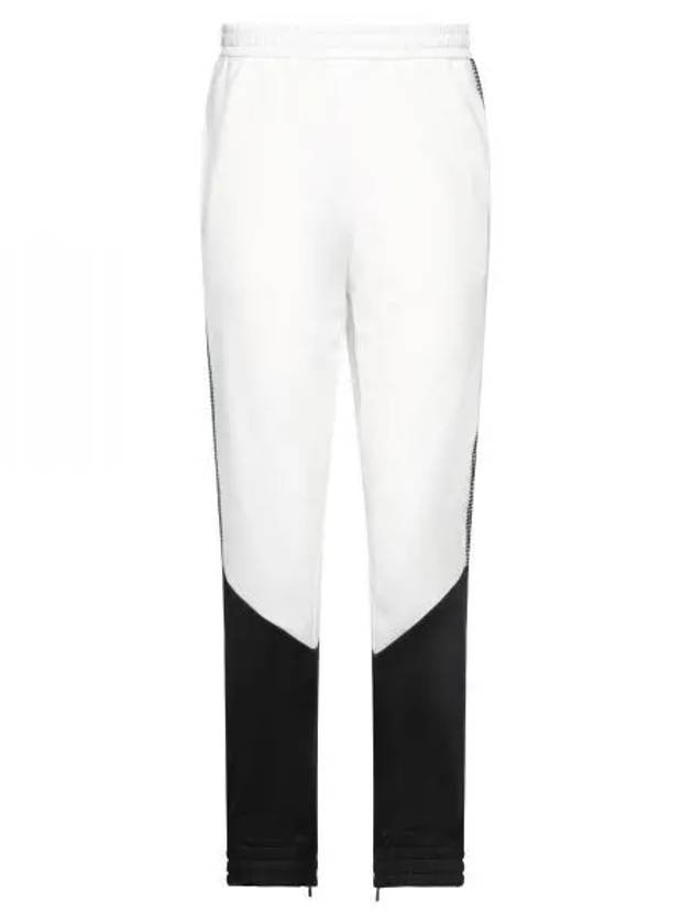 Fendi Color Block Logo Side JoGGer Track Pants Black White