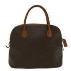 CELINE Macadam Canvas Hand Bag PVC Leather Brown  59246