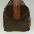 CELINE Macadam Canvas Boston Bag PVC Leather Brown  59265