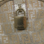 FENDI Zucchino Canvas Hand Bag Silver59329