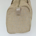 FENDI Zucchino Canvas Hand Bag Silver59329