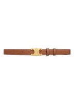 CELINE Triomphe Medium Calfskin Belt Brown