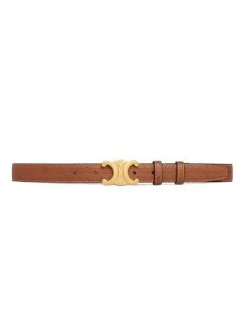 CELINE Triomphe Medium Calfskin Belt Brown