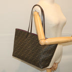 FENDI Zucca Canvas Tote Bag Black Brown 8BH198-G87-138-211159452
