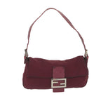 FENDI Mamma Baguette Shoulder Bag Nylon Bordeaux 2308 26424 01859458