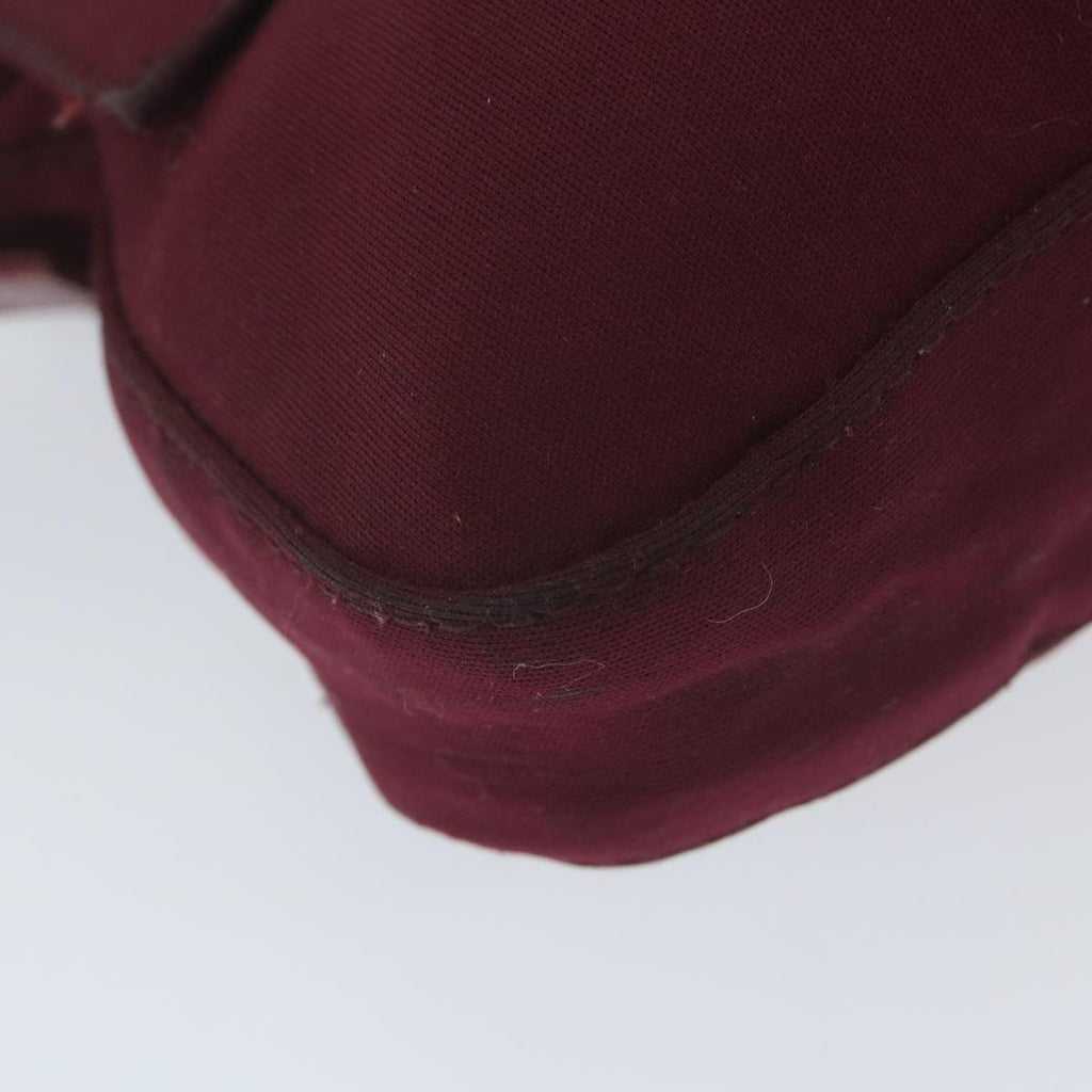 FENDI Mamma Baguette Shoulder Bag Nylon Bordeaux 2308 26424 01859458