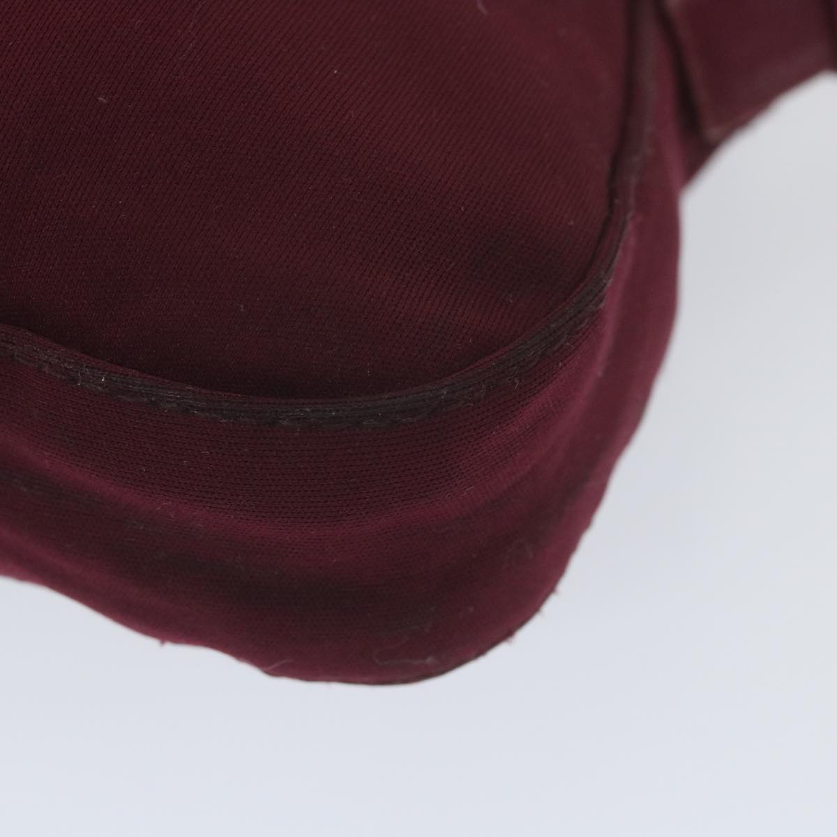 FENDI Mamma Baguette Shoulder Bag Nylon Bordeaux 2308 26424 01859458