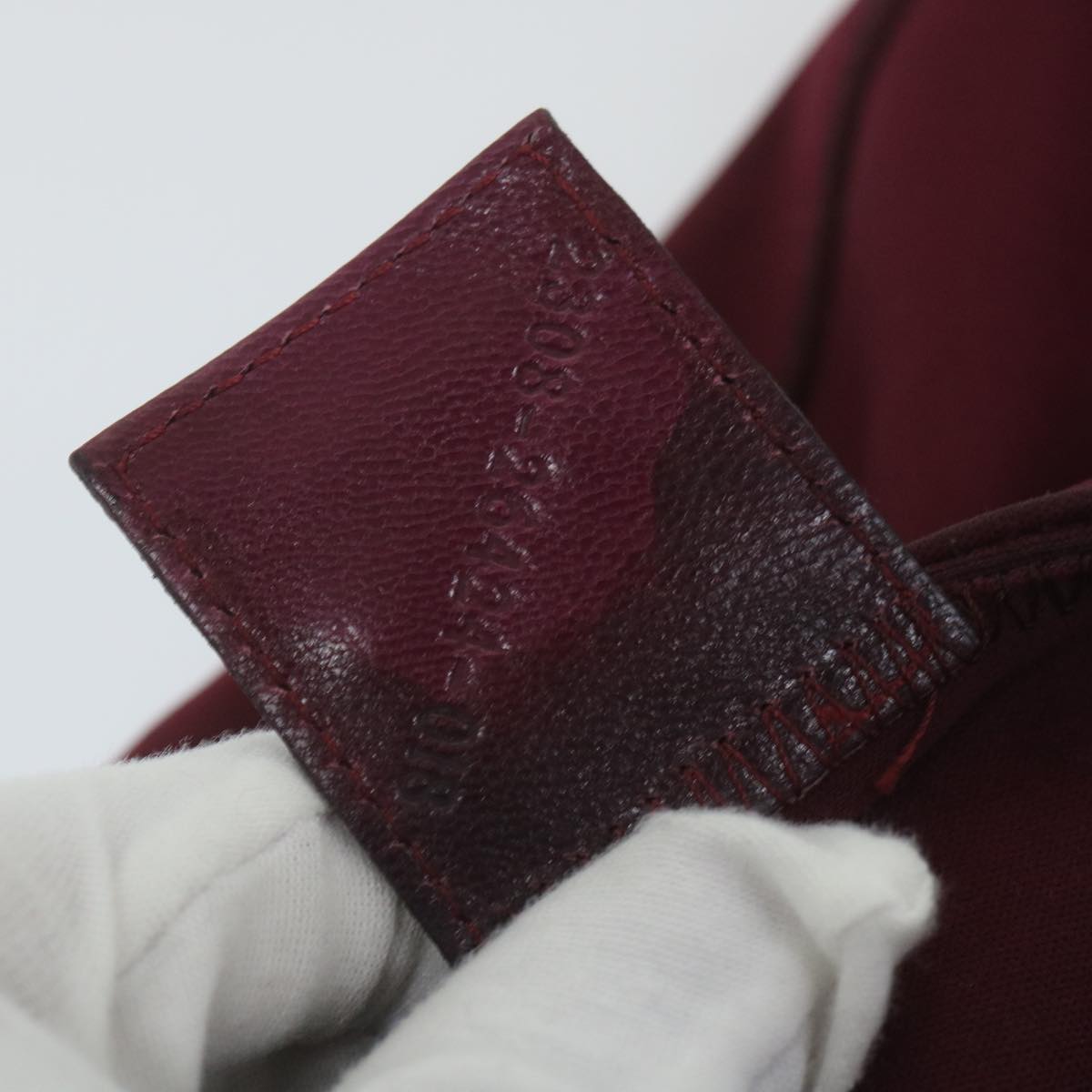 FENDI Mamma Baguette Shoulder Bag Nylon Bordeaux 2308 26424 01859458