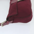 FENDI Mamma Baguette Shoulder Bag Nylon Bordeaux 2308 26424 01859458