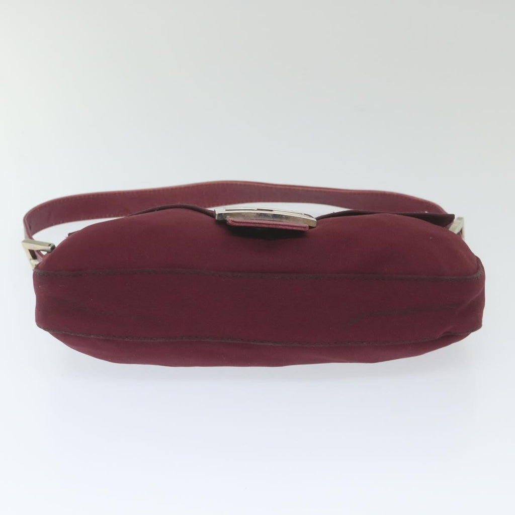 FENDI Mamma Baguette Shoulder Bag Nylon Bordeaux 2308 26424 01859458