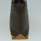 CELINE Macadam Canvas Hand Bag PVC Leather Brown  59527