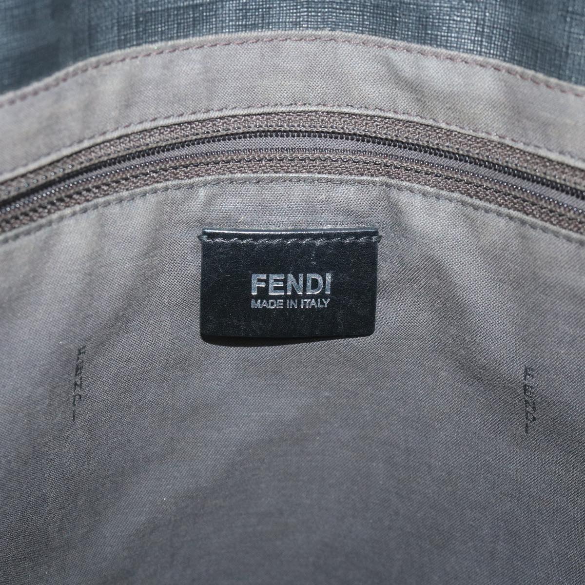 FENDI Zucca Canvas Tote Bag Black59554