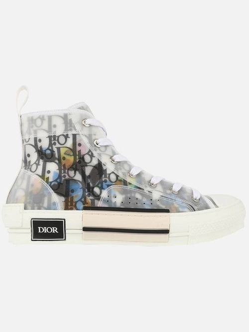 Oblique Canvas High Top Sneakers Dior