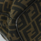 FENDI Zucca Canvas Vanity Cosmetic Pouch Black Brown59688