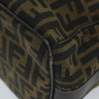 FENDI Zucca Canvas Vanity Cosmetic Pouch Black Brown59688