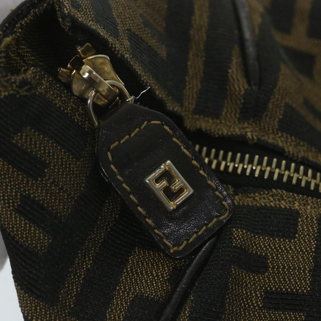 FENDI Zucca Canvas Vanity Cosmetic Pouch Black Brown59688