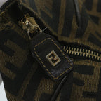 FENDI Zucca Canvas Vanity Cosmetic Pouch Black Brown59688