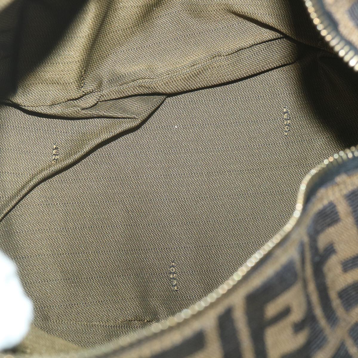 FENDI Zucca Canvas Vanity Cosmetic Pouch Black Brown59688