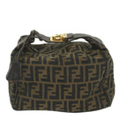 FENDI Zucca Canvas Vanity Cosmetic Pouch Black Brown59688