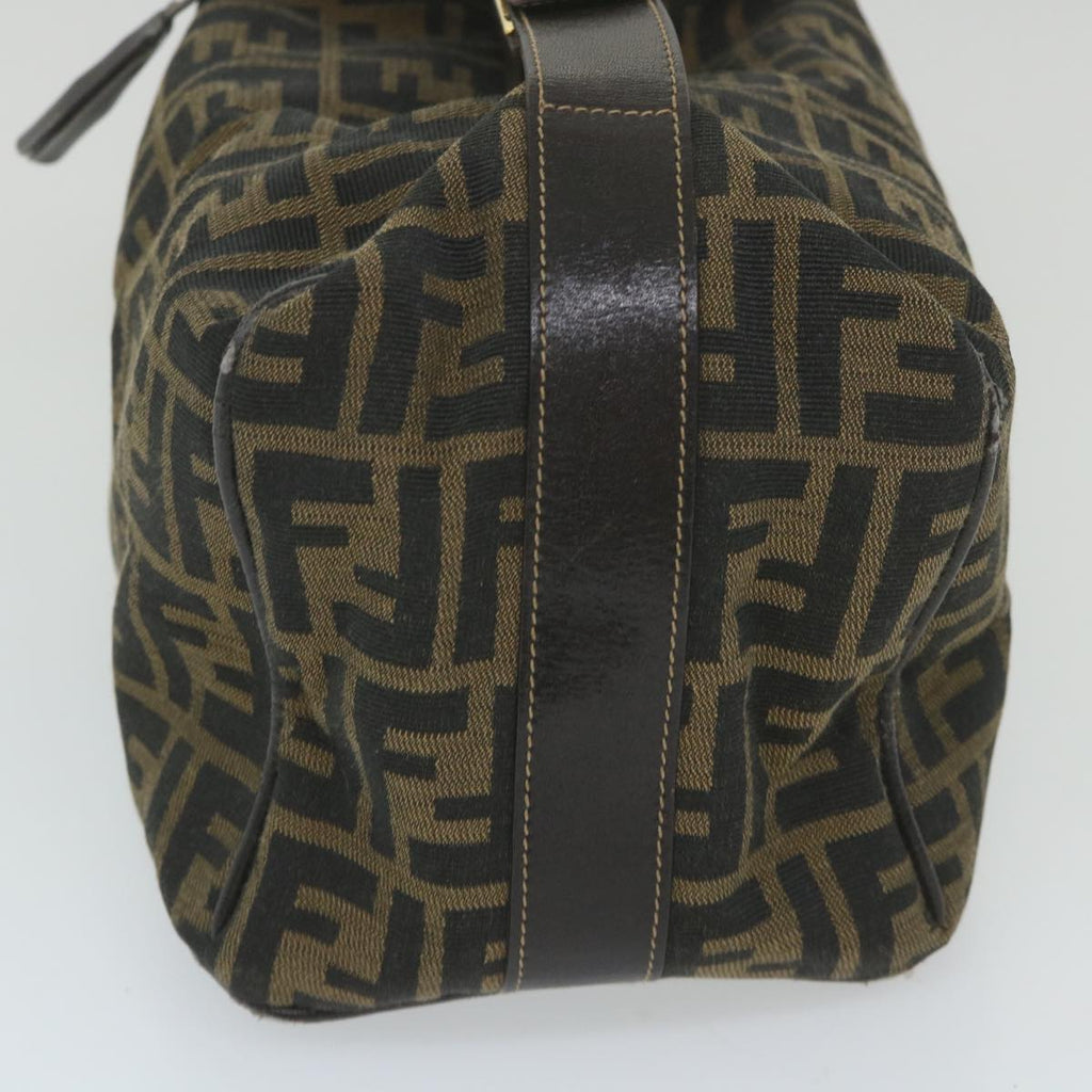 FENDI Zucca Canvas Vanity Cosmetic Pouch Black Brown59688