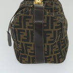 FENDI Zucca Canvas Vanity Cosmetic Pouch Black Brown59688