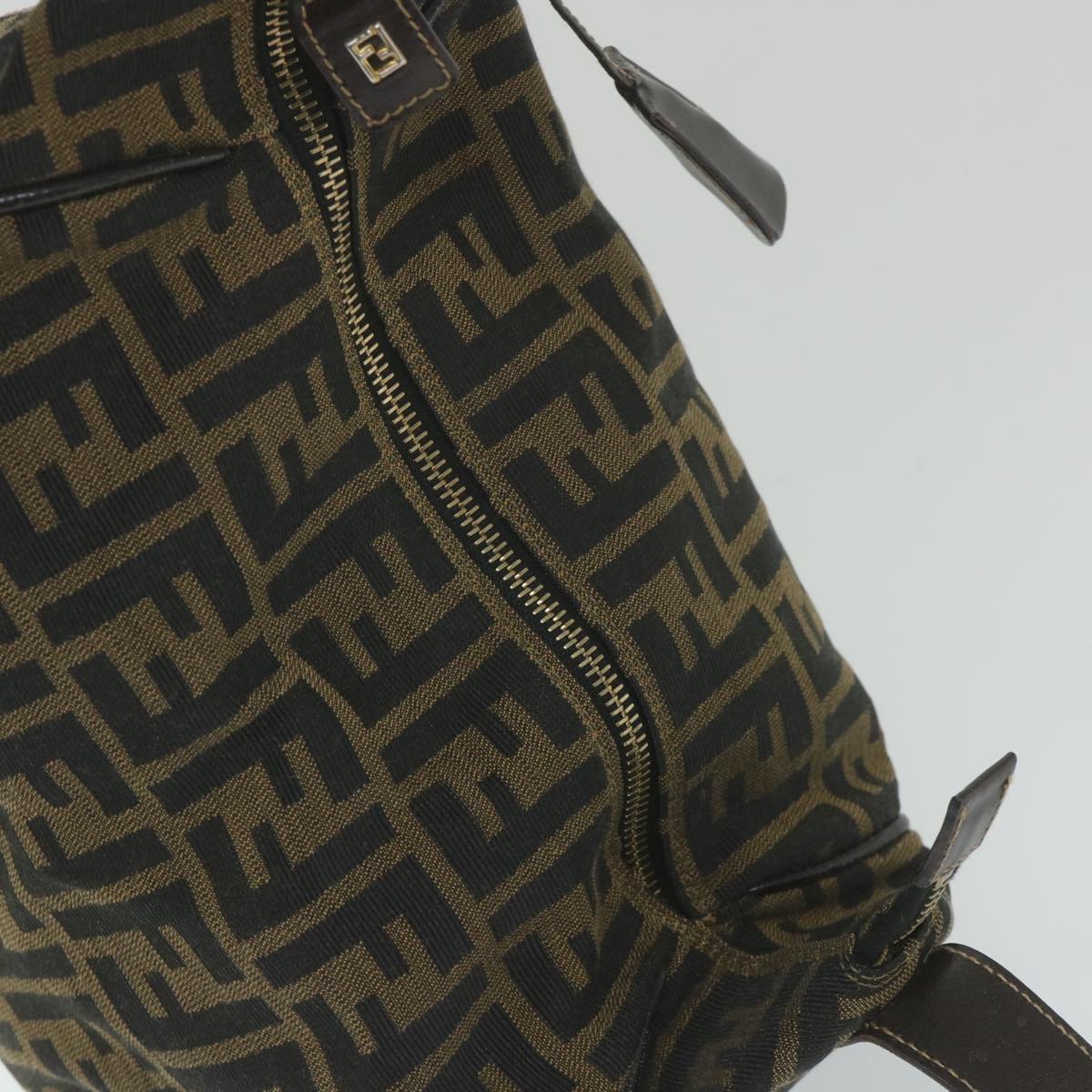 FENDI Zucca Canvas Vanity Cosmetic Pouch Black Brown59688