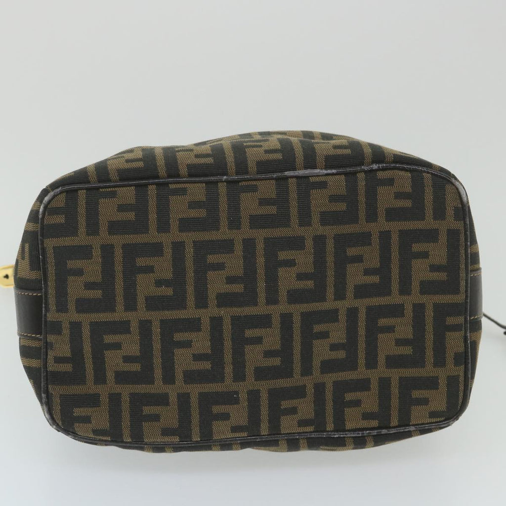 FENDI Zucca Canvas Vanity Cosmetic Pouch Black Brown59688