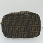 FENDI Zucca Canvas Vanity Cosmetic Pouch Black Brown59688