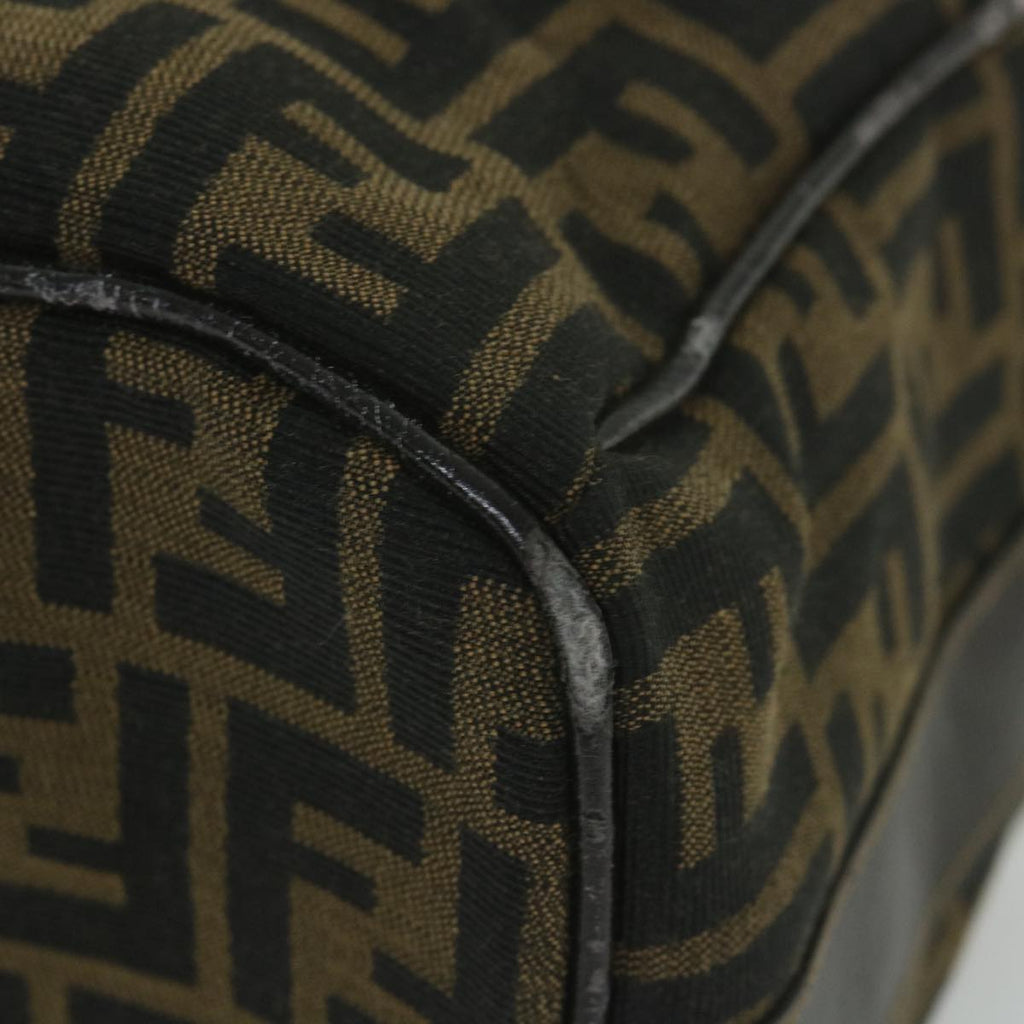 FENDI Zucca Canvas Vanity Cosmetic Pouch Black Brown59688