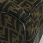 FENDI Zucca Canvas Vanity Cosmetic Pouch Black Brown59688