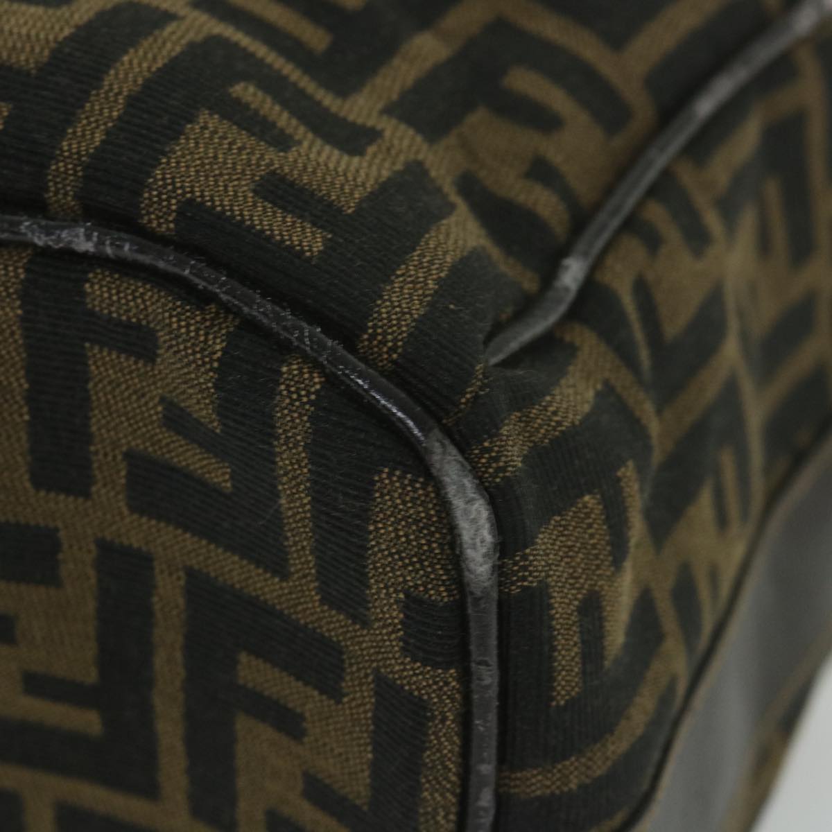 FENDI Zucca Canvas Vanity Cosmetic Pouch Black Brown59688