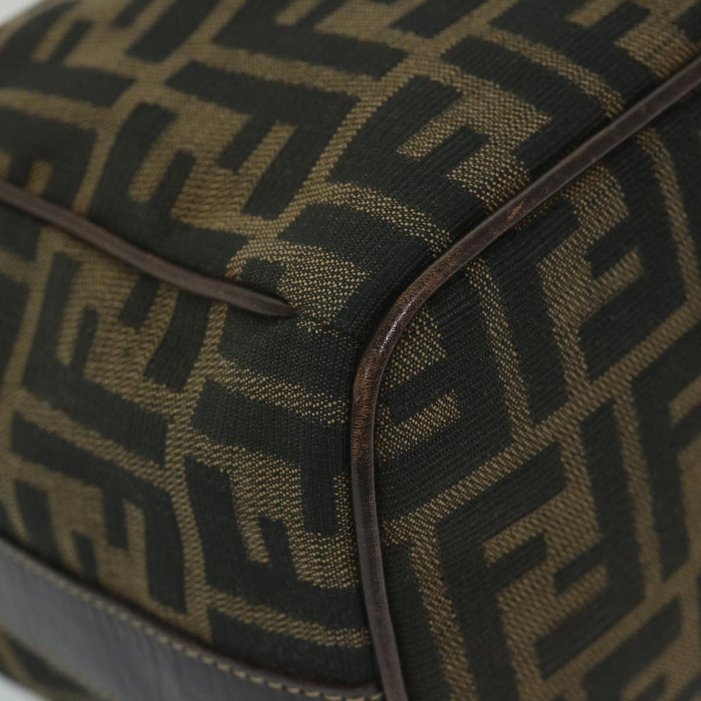 FENDI Zucca Canvas Vanity Cosmetic Pouch Black Brown59689