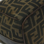 FENDI Zucca Canvas Vanity Cosmetic Pouch Black Brown59689