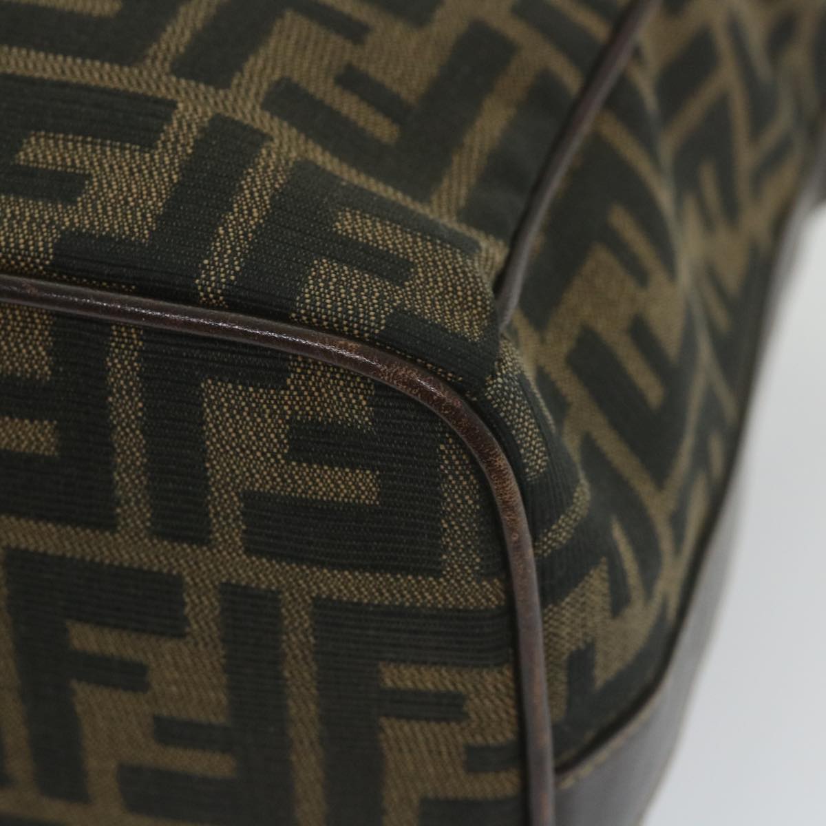 FENDI Zucca Canvas Vanity Cosmetic Pouch Black Brown59689