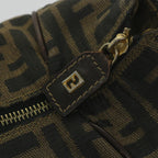 FENDI Zucca Canvas Vanity Cosmetic Pouch Black Brown59689